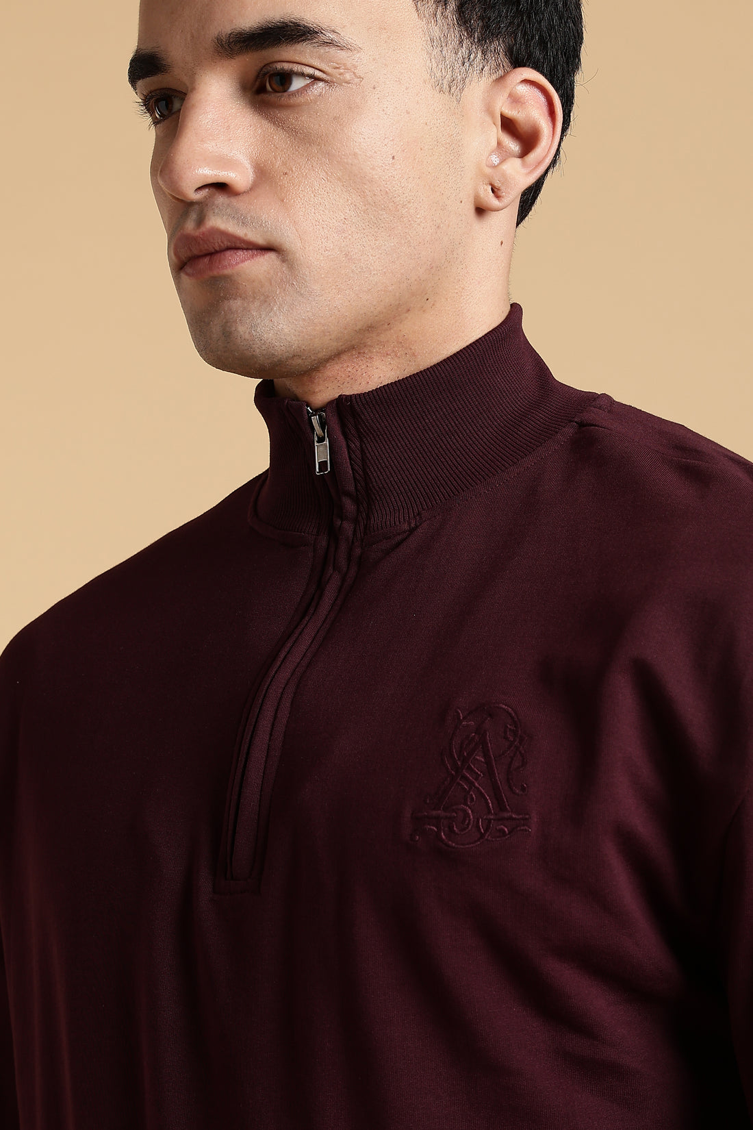 Merlot Wine Zipper Sweatshirt