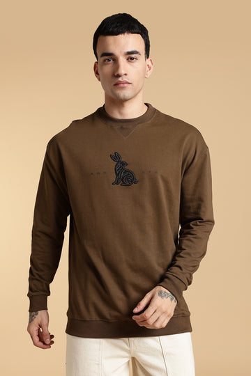 Mocha Earth Oversized Sweatshirt