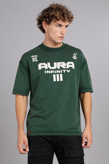 AURA ∞ | Vintage washed Round Neck Oversized T-Shirt