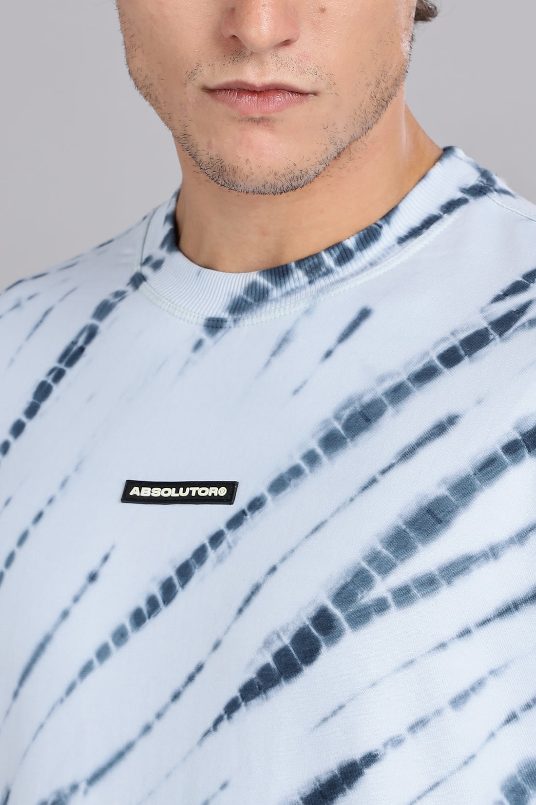Skystrike | Indigo Ripple-Dye Relaxed Fit T-Shirt