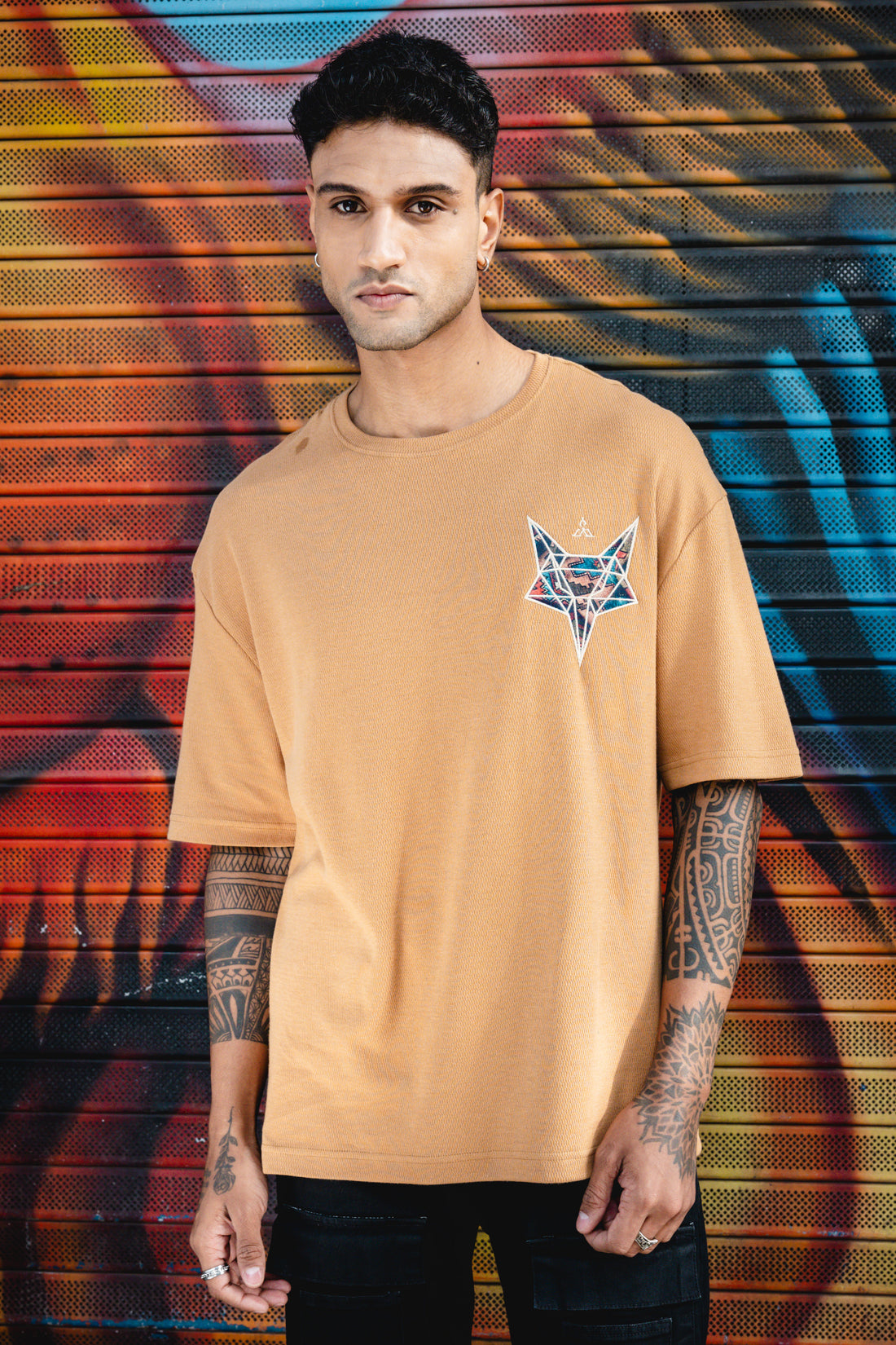Fox Head origami Oversized Sandal T-Shirt ( Limited Edt )