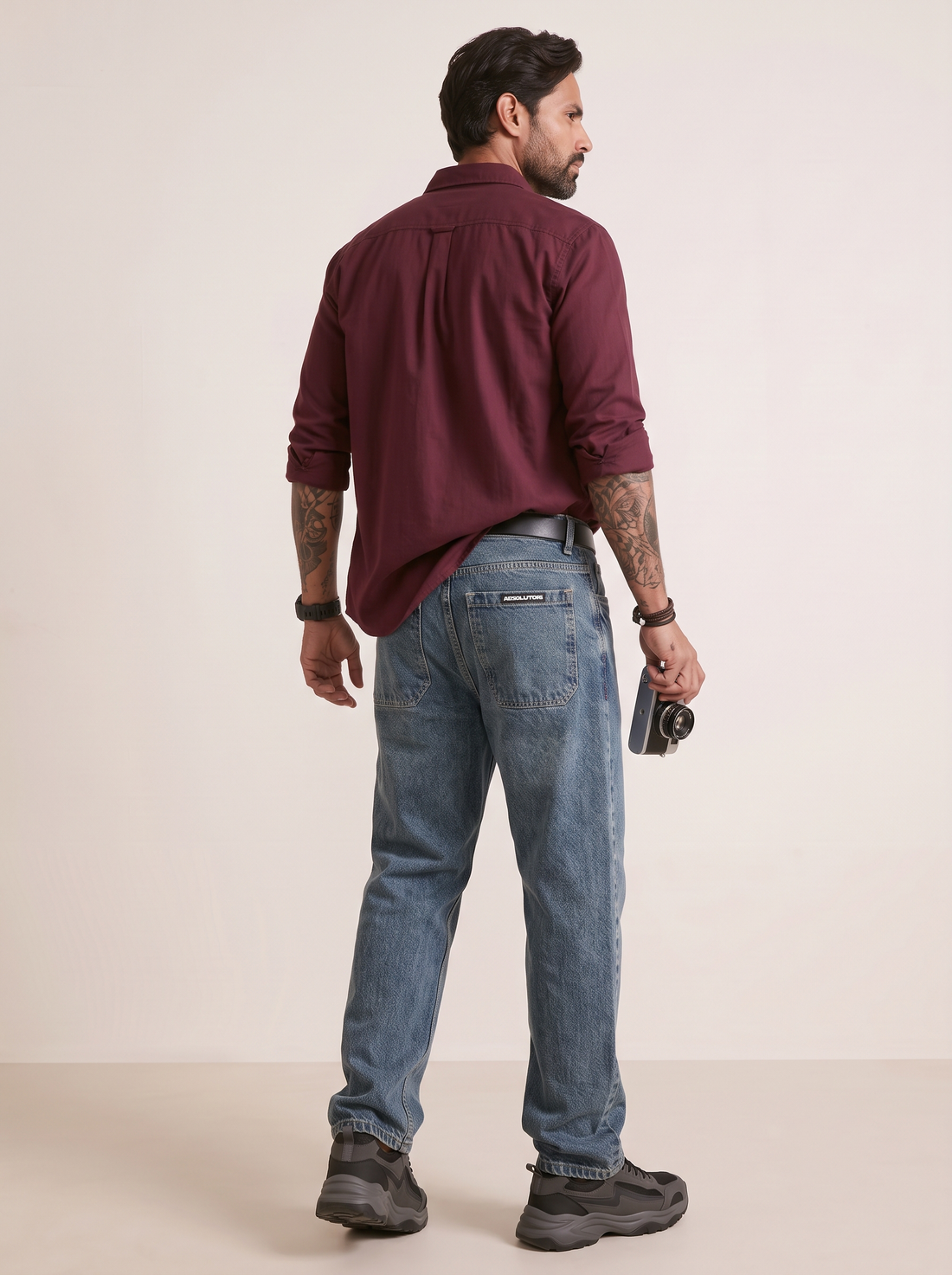 Mid-Blue relaxed-fit Vintage jeans