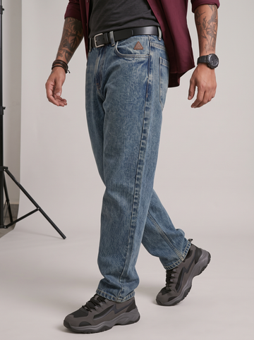 Mid-Blue relaxed-fit Vintage jeans