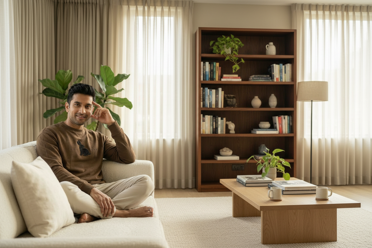 Extended room interior - single unified image